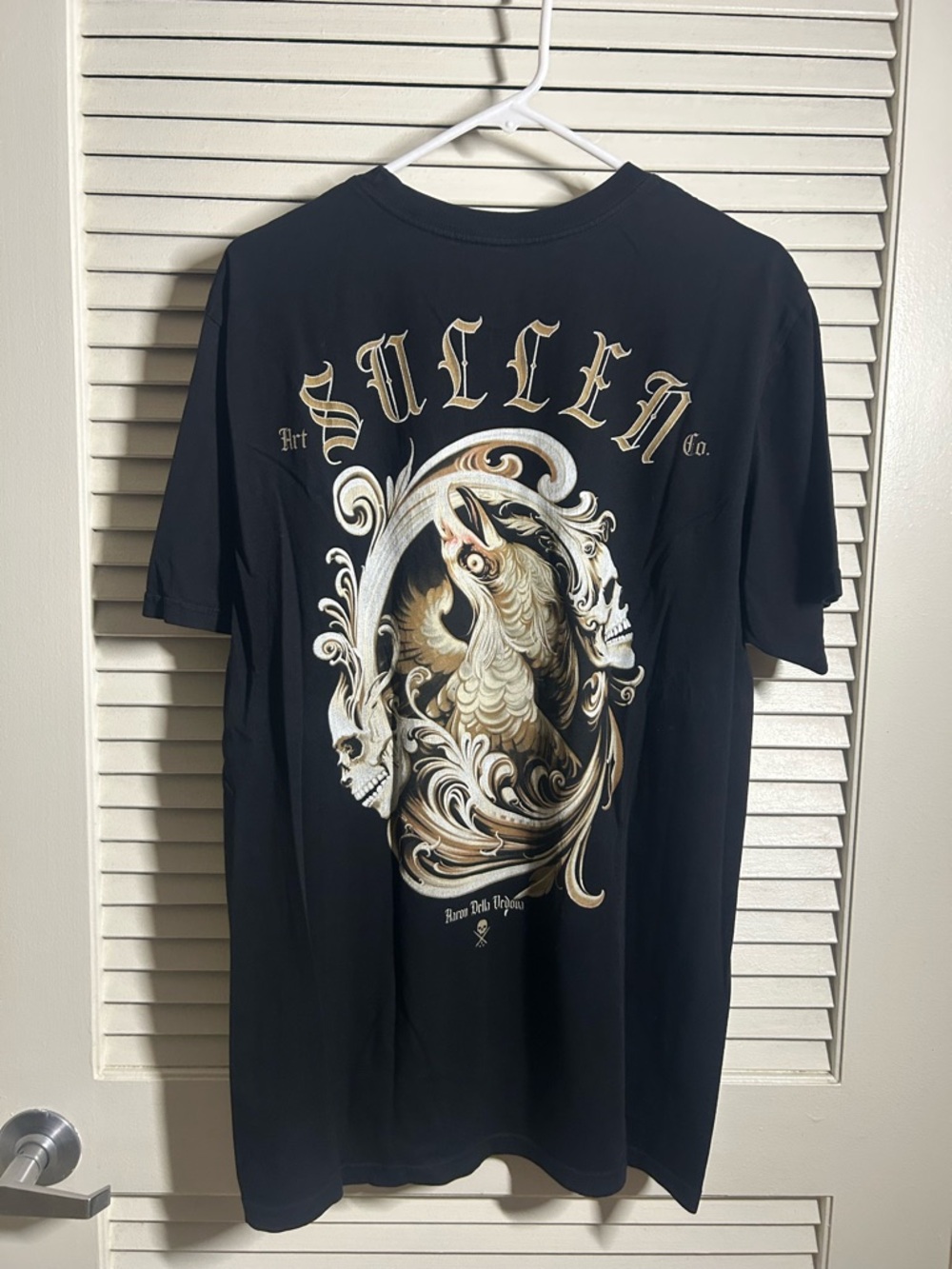 Sullen Art Collective Black Graphic Crew Neck T-Shirt - Picture 2 of 4